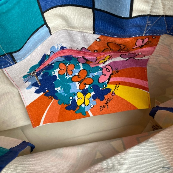 NWT Brighton Power Of Love Large Canvas Tote Bag - Picture 5 of 7